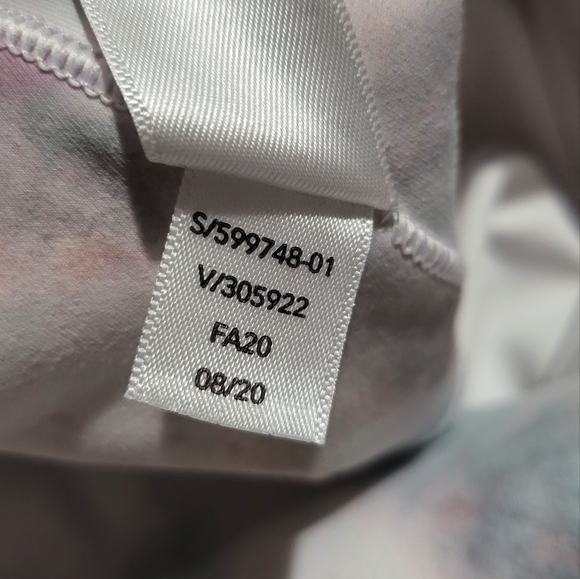 EUC Athleta Salutation Stash Pocket II 7/8 Tight White Marble size L - Picture 10 of 10